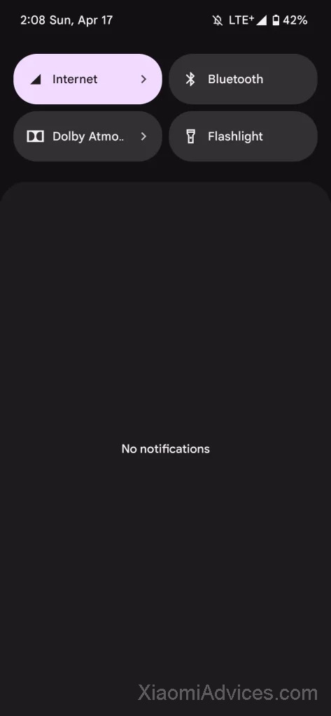 Paranoid Android Notification Panel