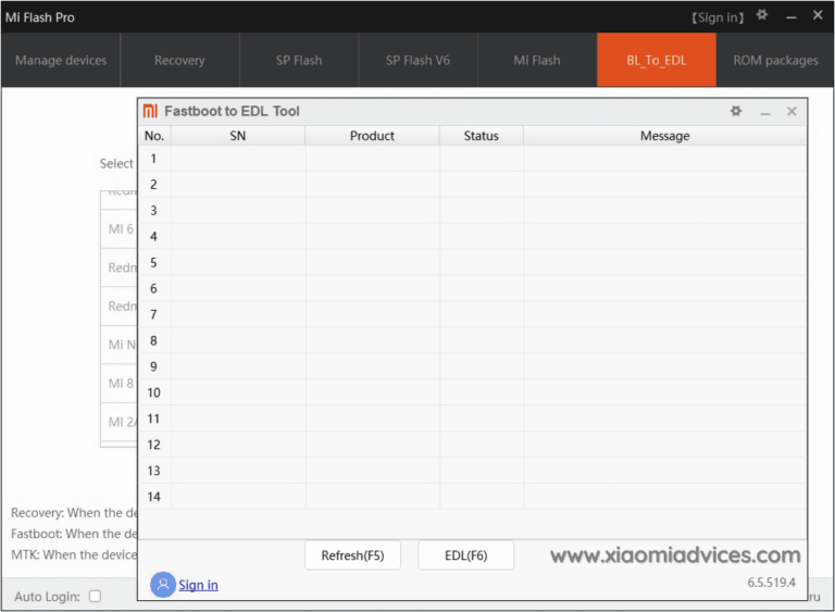 Download the latest Version of Xiaomi Mi Flash Pro Tool