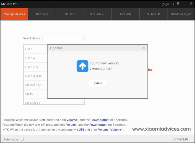 Download the latest Version of Xiaomi Mi Flash Pro Tool