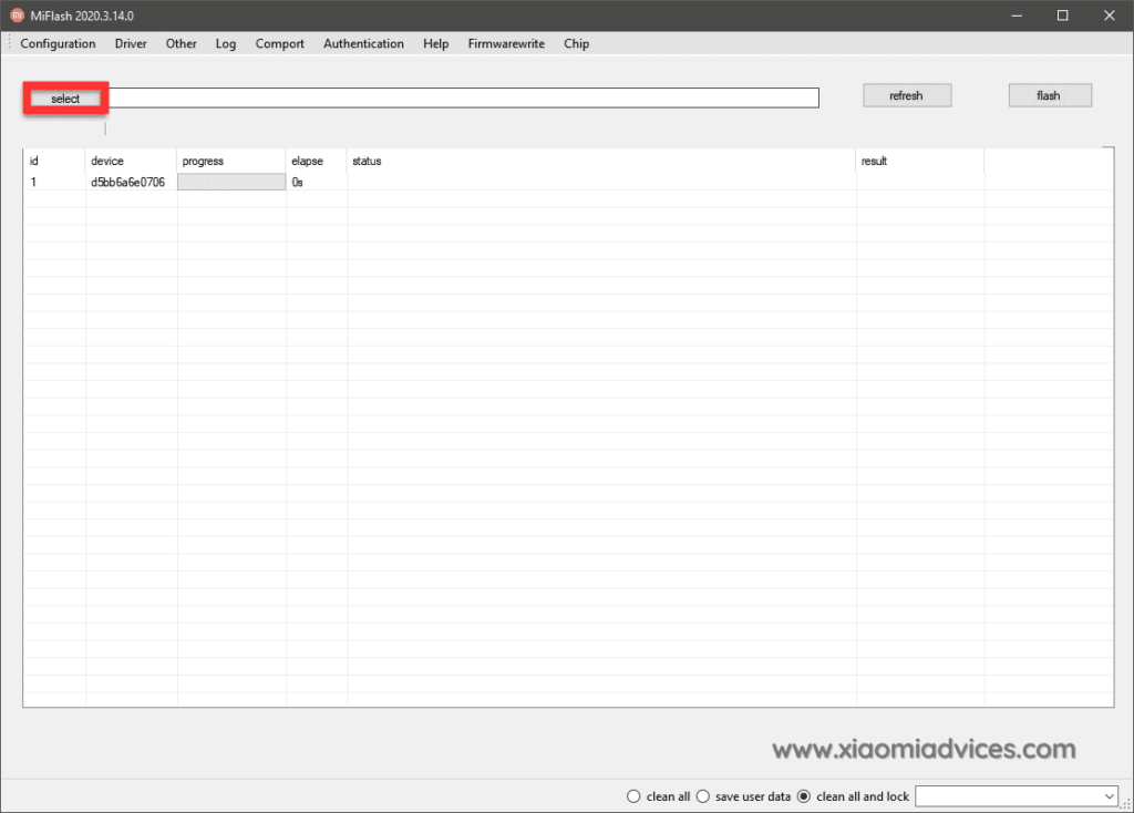 Download the latest Version of Xiaomi Mi Flash Pro Tool